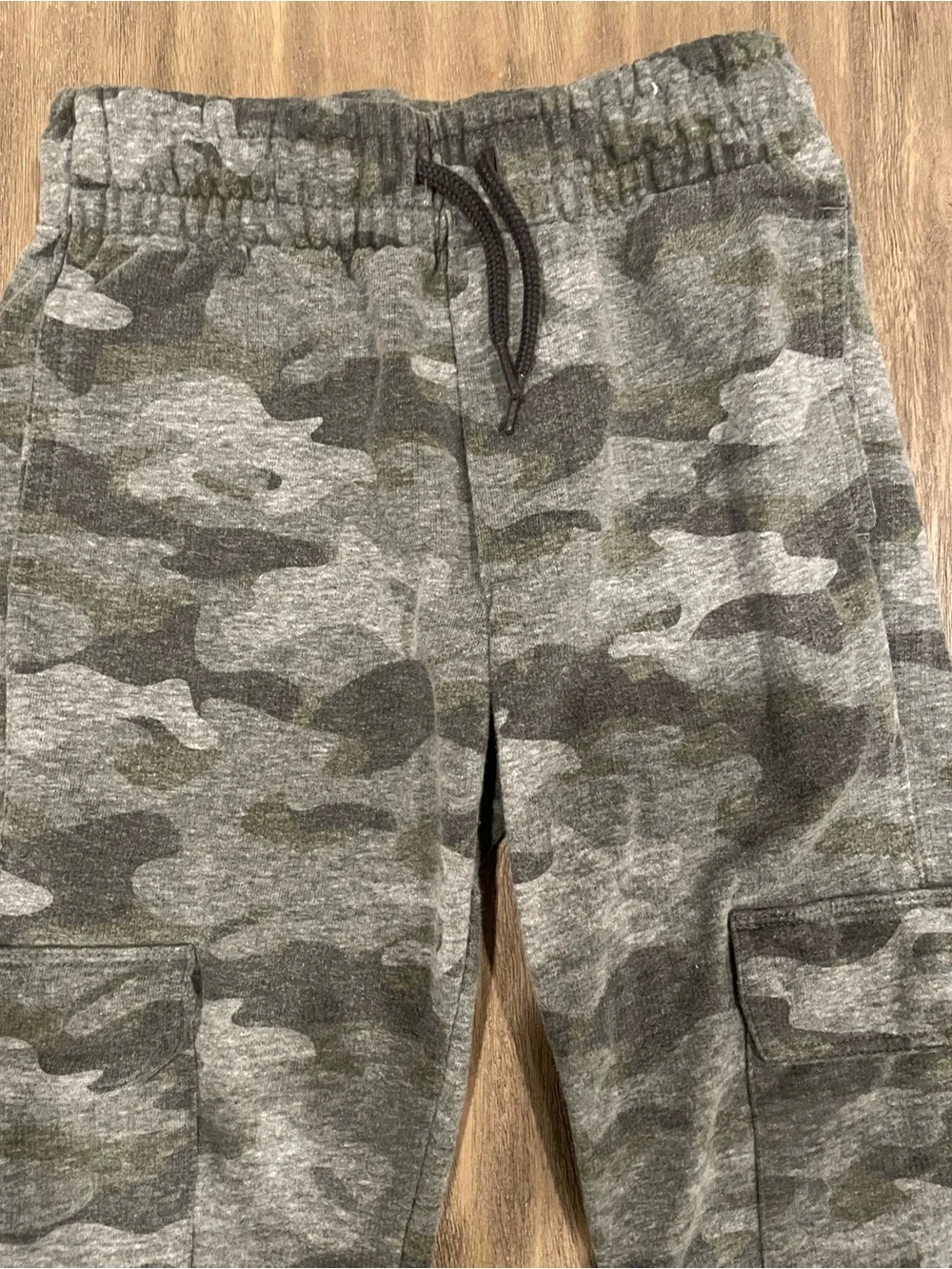 OshKosh B'gosh Gray & Green Camo Cargo Joggers